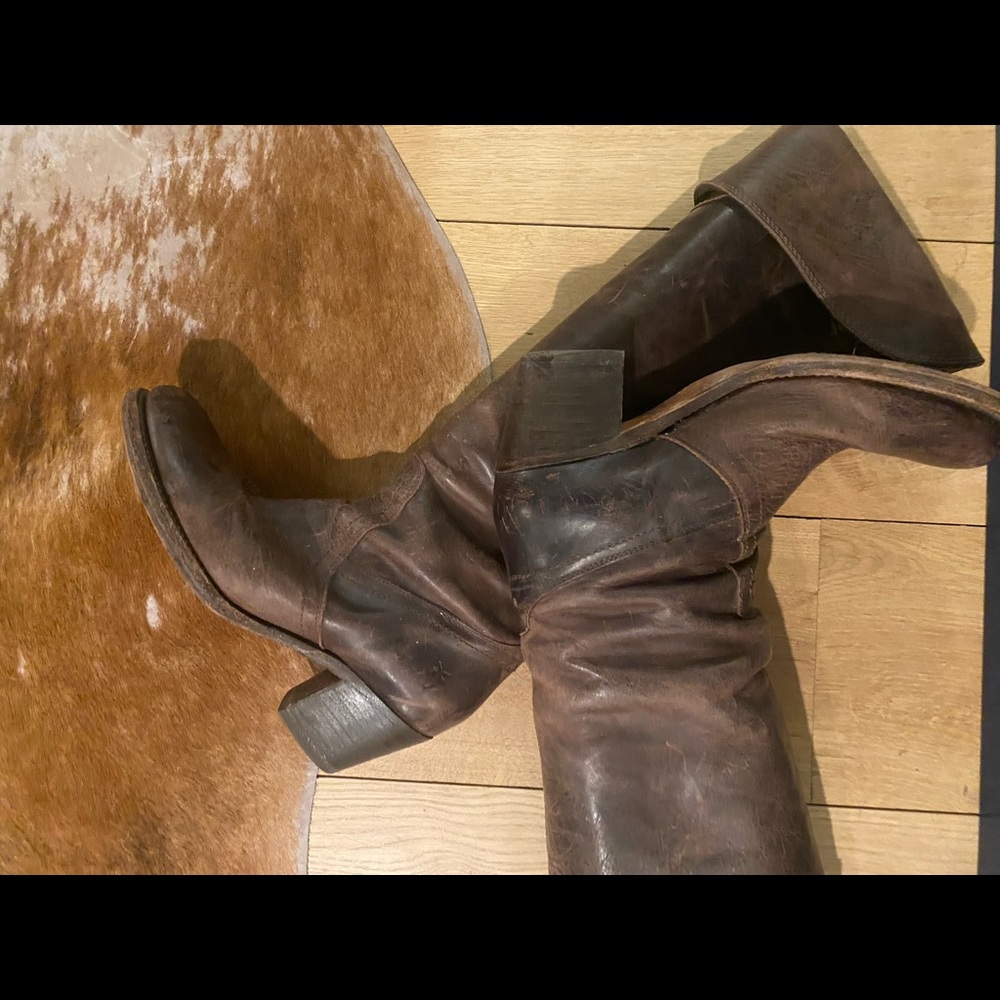Frye Jane Over the Knee Boot Vintage Brown size 8